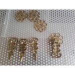 Месингови двойни дръжки за шкаф,гардероб или кухня - 2485