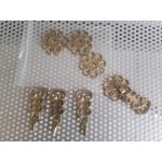Месингови двойни дръжки за шкаф,гардероб или кухня - 2485