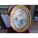 Барокова рамка елипса с фотография - 2375