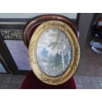 Барокова рамка елипса с фотография - 2375