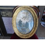 Барокова рамка елипса с фотография - 2375
