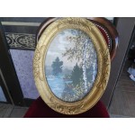 Барокова рамка елипса с фотография - 2375