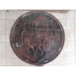 Малка кръгла маса от алабастър - 2567