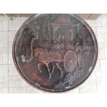 Малка кръгла маса от алабастър - 2567
