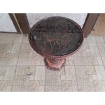 Малка кръгла маса от алабастър - 2567
