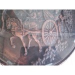 Малка кръгла маса от алабастър - 2567