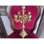 Страхотен месингов свещник петица - 2574