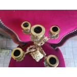 Страхотен месингов свещник петица - 2574