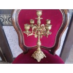 Страхотен месингов свещник петица - 2574
