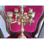 Страхотен месингов свещник петица - 2574