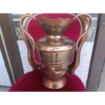 Голяма месингова ваза декорирана с мед - 2580