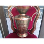 Голяма месингова ваза декорирана с мед - 2580