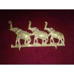 Месингова декорация със слонове - 2592