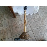 Настолна работеща лампа с месингово масивно тяло и невероятни декорации - 2794