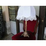 Настолна работеща лампа с месингово масивно тяло и невероятни декорации - 2794