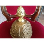 Голяма медна камбана от Франция с месингова шапка - 2849
