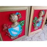 Сет Испански фамилни 3D гербове в рамка - 2890