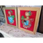 Сет Испански фамилни 3D гербове в рамка - 2890