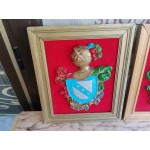 Сет Испански фамилни 3D гербове в рамка - 2890