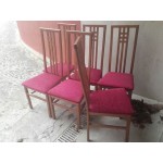 Елегантни високи дъбови столове от Италия - 2075