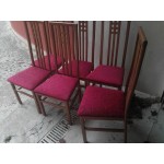 Елегантни високи дъбови столове от Италия - 2075
