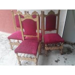 Пет масивни стола от бук Италия - 2085