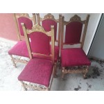 Пет масивни стола от бук Италия - 2085
