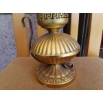 Нощна лампа месинг и рисувано стъкло - 2224
