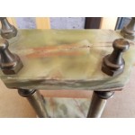 Декорация от зелен мрамор и месинг - 2225