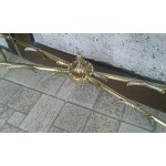 Конзола с огледало от плътен месинг с кристали и осветление - 3095 Конзола с огледало от плътен месинг с кристали и осветление - 3095