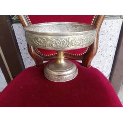 Стара месингова купа за плодове от Испания - 3323