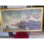 Огромна аторска картина масло от Испания - 3330
