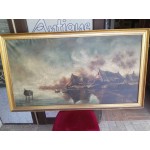 Огромна аторска картина масло от Испания - 3330