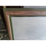 Много красива картина масло в още по красива  двойна рисувана рамка - 3357