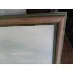Много красива картина масло в още по красива  двойна рисувана рамка - 3357