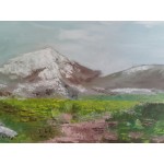 Много красива картина масло в още по красива  двойна рисувана рамка - 3357