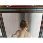 Красива маслена картина от Испания в още по красива двойна рамка - 3476