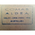 Стара маслена картина върху фазер от 1945 година - 3480