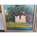 Маслена картина върху фазер от Испания - 3514