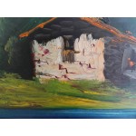 Маслена картина върху фазер от Испания - 3514