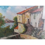 Картина масло върху фазер от Испания - 3524
