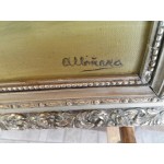 Картина масло върху платно от Испания с отлична рамка - 3535