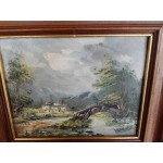Малка картина масло на платно от Испания - 3550