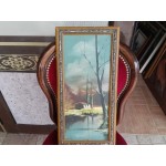 Малка картина масло на фазер от Испания - 3585