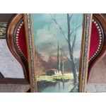 Малка картина масло на фазер от Испания - 3585