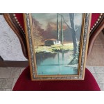 Малка картина масло на фазер от Испания - 3585
