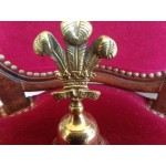 Малка месингова камбана с герб и корона - 3872