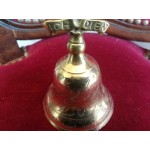 Малка месингова камбана с герб и корона - 3872