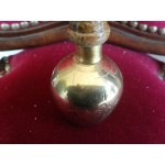 Малка месингова камбана с дървена дръжка - 3874