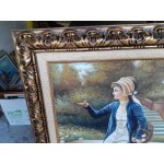 Големи сет картини масло на платно от Испания - 4225